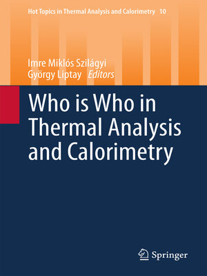 cover image of Who is Who in Thermal Analysis and Calorimetry
